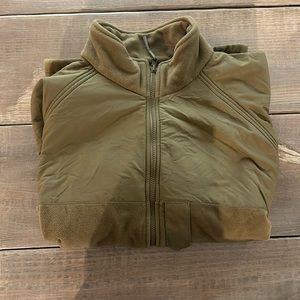 Brown parka liner